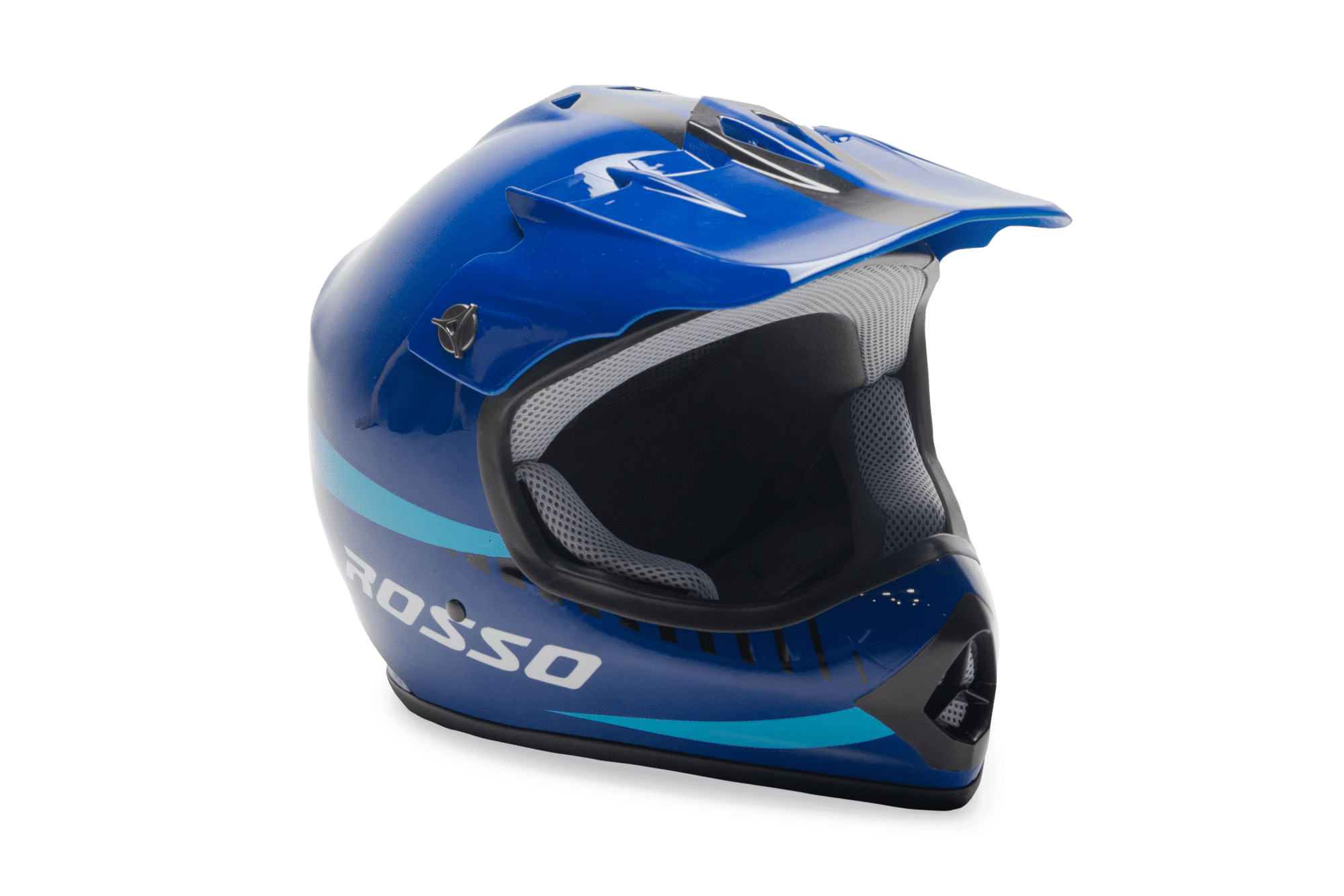 baby blue dirt bike helmet Rosso Off Road Motocross ATV Helmets For Kids in Blue DOT Approved – rossodev